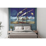 Spaceship In Desert №SL1288 Ready to Hang Canvas Print