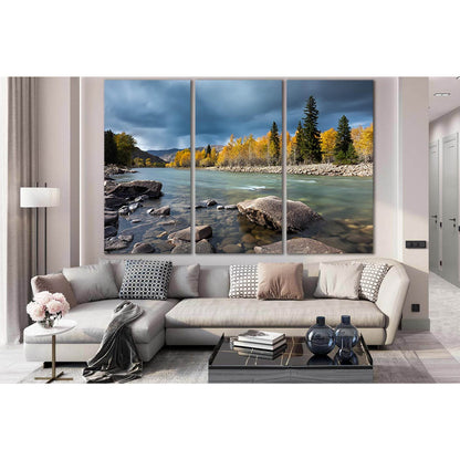 Autumn River And Stone №SL1474 Ready to Hang Canvas PrintCanvas art arrives ready to hang, with hanging accessories included and no additional framing required. Every canvas print is hand-crafted, made on-demand at our workshop and expertly stretched arou