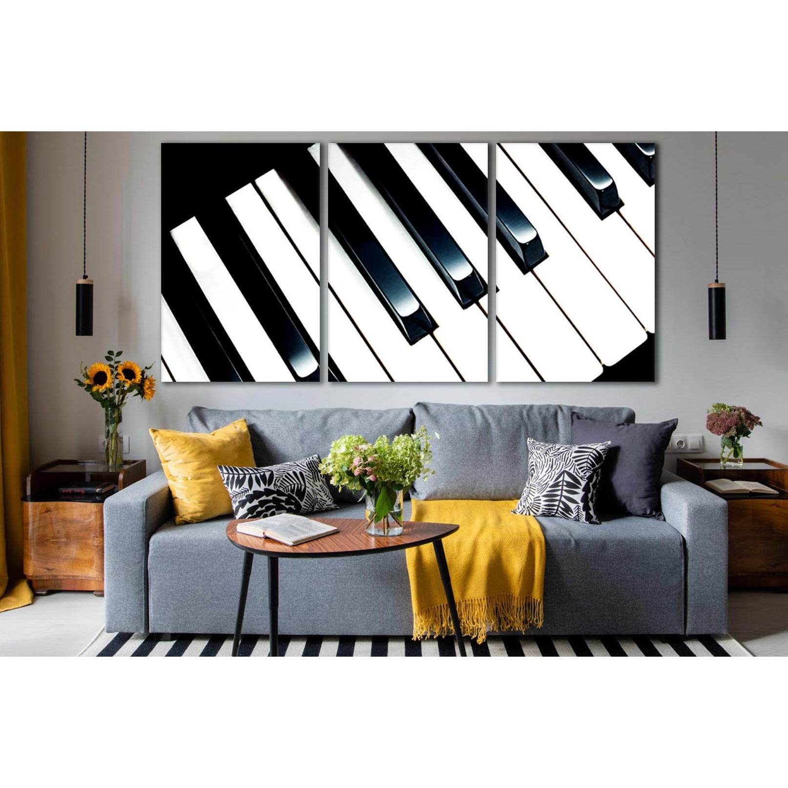 Piano Keys Illustration №SL891 Ready to Hang Canvas PrintCanvas art arrives ready to hang, with hanging accessories included and no additional framing required. Every canvas print is hand-crafted, made on-demand at our workshop and expertly stretched arou