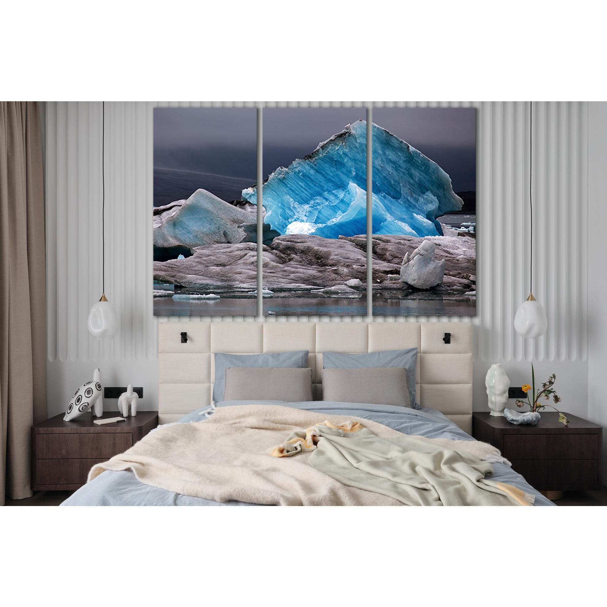Lake Of The Vatnajökull Glacier №SL1351 Ready to Hang Canvas Print