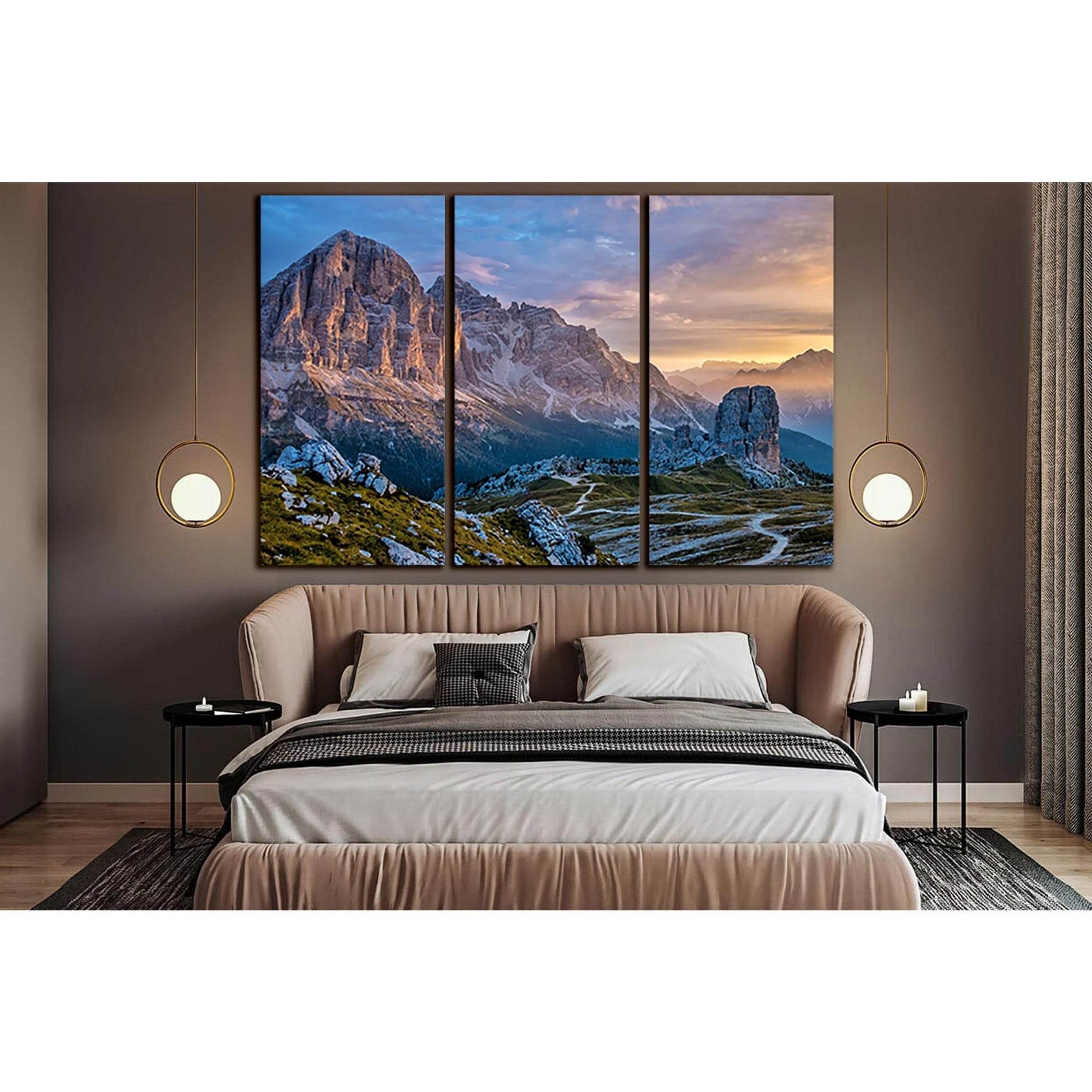 Gray Mountains At Sunset №SL1580 Ready to Hang Canvas PrintCanvas art arrives ready to hang, with hanging accessories included and no additional framing required. Every canvas print is hand-crafted, made on-demand at our workshop and expertly stretched ar