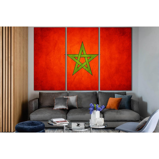 Flag Of Morocco №SL1150 Ready to Hang Canvas PrintCanvas art arrives ready to hang, with hanging accessories included and no additional framing required. Every canvas print is hand-crafted, made on-demand at our workshop and expertly stretched around 100%
