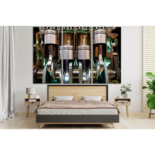 Car Engine №SL744 Ready to Hang Canvas PrintCanvas art arrives ready to hang, with hanging accessories included and no additional framing required. Every canvas print is hand-crafted, made on-demand at our workshop and expertly stretched around 100% North