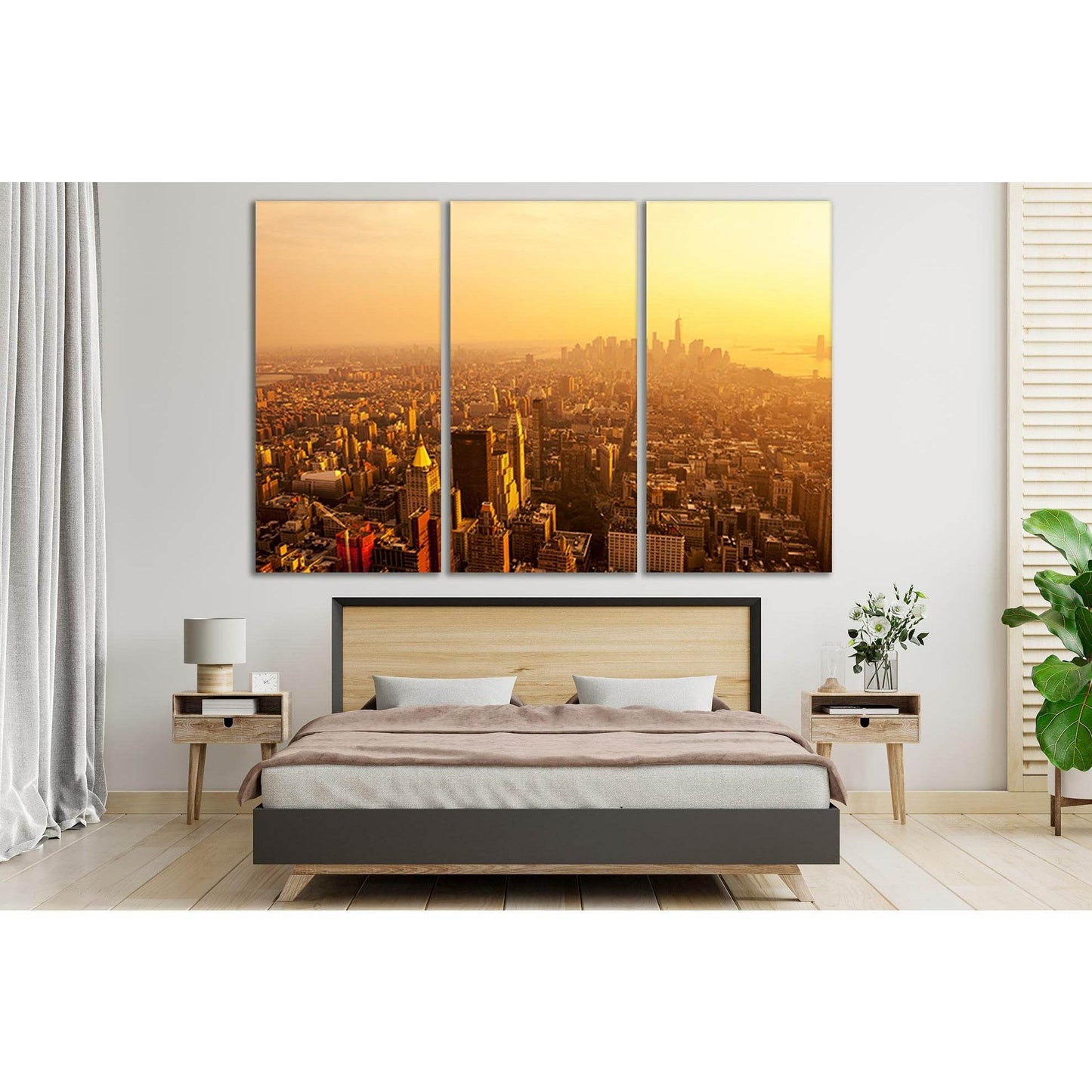 Sunrise USA New York Skyline №SL319 Ready to Hang Canvas PrintCanvas art arrives ready to hang, with hanging accessories included and no additional framing required. Every canvas print is hand-crafted, made on-demand at our workshop and expertly stretched