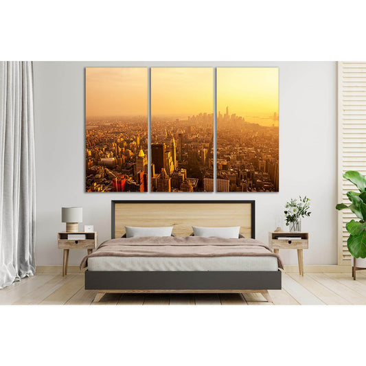Sunrise USA New York Skyline №SL319 Ready to Hang Canvas PrintCanvas art arrives ready to hang, with hanging accessories included and no additional framing required. Every canvas print is hand-crafted, made on-demand at our workshop and expertly stretched