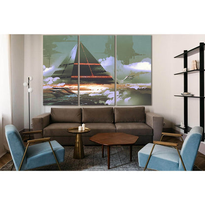 Soaring Black Pyramid №SL1256 Ready to Hang Canvas PrintCanvas art arrives ready to hang, with hanging accessories included and no additional framing required. Every canvas print is hand-crafted, made on-demand at our workshop and expertly stretched aroun