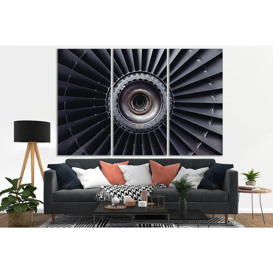 Airplane Engine №SL748 Ready to Hang Canvas PrintCanvas art arrives ready to hang, with hanging accessories included and no additional framing required. Every canvas print is hand-crafted, made on-demand at our workshop and expertly stretched around 100%