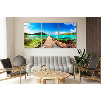 Jetty Tropical Beach №SL59 Ready to Hang Canvas PrintCanvas art arrives ready to hang, with hanging accessories included and no additional framing required. Every canvas print is hand-crafted, made on-demand at our workshop and expertly stretched around 1