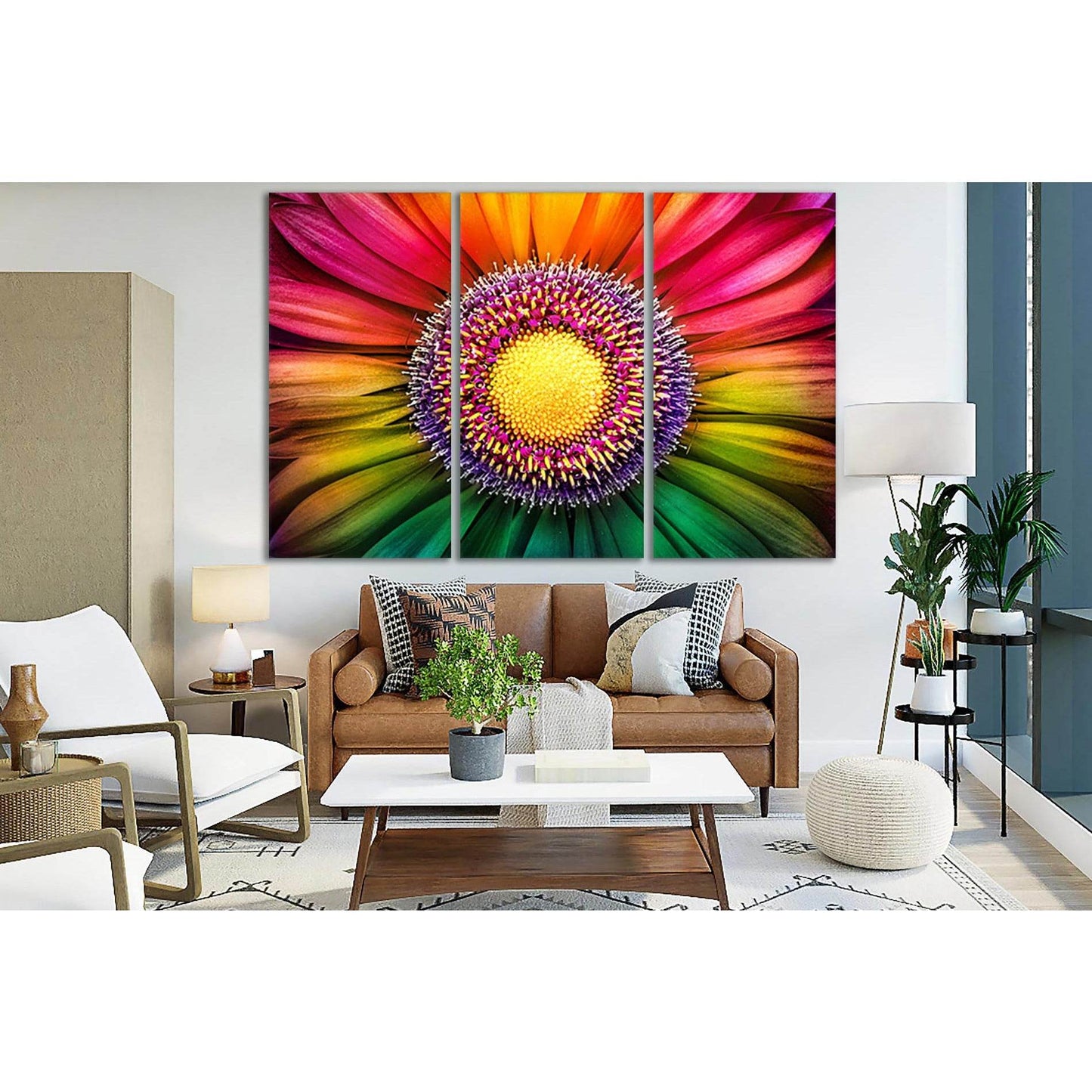 Multicolored Flower №SL718 Ready to Hang Canvas PrintCanvas art arrives ready to hang, with hanging accessories included and no additional framing required. Every canvas print is hand-crafted, made on-demand at our workshop and expertly stretched around 1