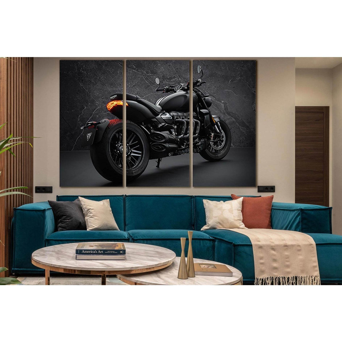 Triumph Rocket 3 Motorcycle Black & White №SL880 Ready to Hang Canvas PrintCanvas art arrives ready to hang, with hanging accessories included and no additional framing required. Every canvas print is hand-crafted, made on-demand at our workshop and exper