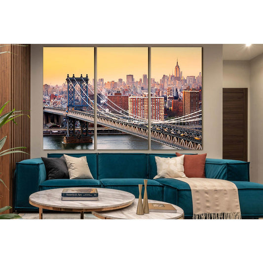 Brooklyn Bridge New York Manhattan №SL1095 Ready to Hang Canvas PrintCanvas art arrives ready to hang, with hanging accessories included and no additional framing required. Every canvas print is hand-crafted, made on-demand at our workshop and expertly st