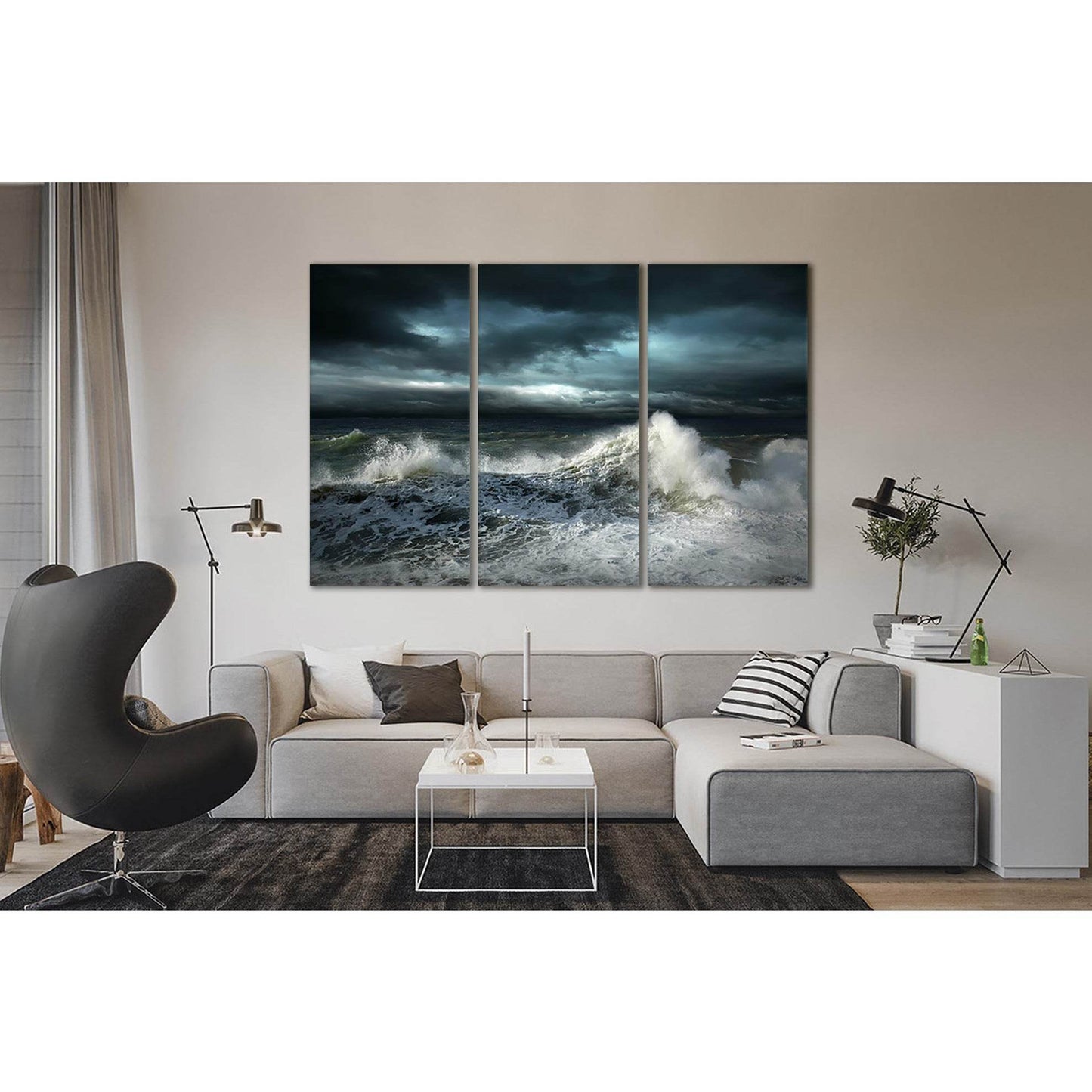 View Storm Seascape №SL53 Ready to Hang Canvas PrintCanvas art arrives ready to hang, with hanging accessories included and no additional framing required. Every canvas print is hand-crafted, made on-demand at our workshop and expertly stretched around 10
