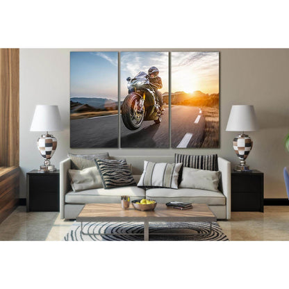 Fast Motorcycle On The Coast Road №SL757 Ready to Hang Canvas PrintCanvas art arrives ready to hang, with hanging accessories included and no additional framing required. Every canvas print is hand-crafted, made on-demand at our workshop and expertly stre
