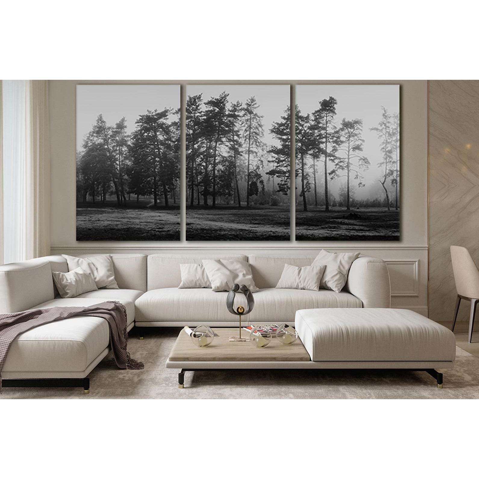 Silhouette Of The Forest Black And White №SL799 Ready to Hang Canvas PrintCanvas art arrives ready to hang, with hanging accessories included and no additional framing required. Every canvas print is hand-crafted, made on-demand at our workshop and expert