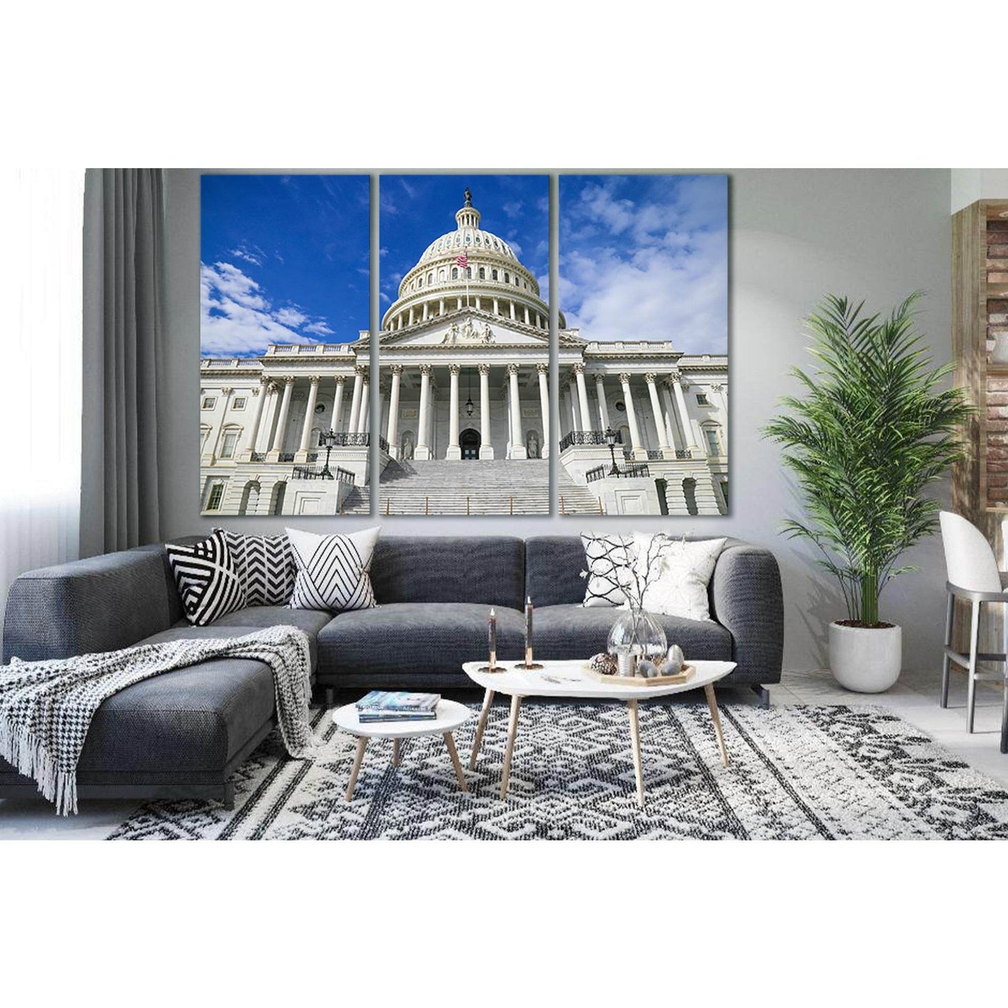 Capitol Building In Washington №SL1405 Ready to Hang Canvas PrintCanvas art arrives ready to hang, with hanging accessories included and no additional framing required. Every canvas print is hand-crafted, made on-demand at our workshop and expertly stretc