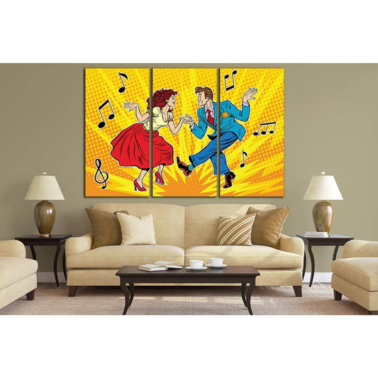 Man And Woman Dancing Vintage Pop Art №SL547 Ready to Hang Canvas PrintCanvas art arrives ready to hang, with hanging accessories included and no additional framing required. Every canvas print is hand-crafted, made on-demand at our workshop and expertly