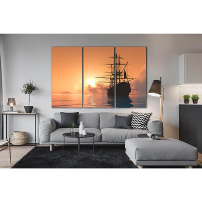 Ship On Ocean At Sunset №SL283 Ready to Hang Canvas PrintCanvas art arrives ready to hang, with hanging accessories included and no additional framing required. Every canvas print is hand-crafted, made on-demand at our workshop and expertly stretched arou