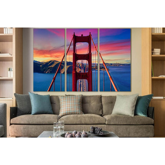Golden Gate Bridge At Sunset №SL1124 Ready to Hang Canvas PrintCanvas art arrives ready to hang, with hanging accessories included and no additional framing required. Every canvas print is hand-crafted, made on-demand at our workshop and expertly stretche