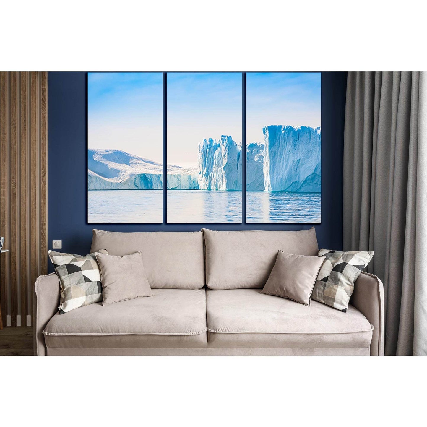 Big Blue Icebergs №SL1323 Ready to Hang Canvas PrintCanvas art arrives ready to hang, with hanging accessories included and no additional framing required. Every canvas print is hand-crafted, made on-demand at our workshop and expertly stretched around 10