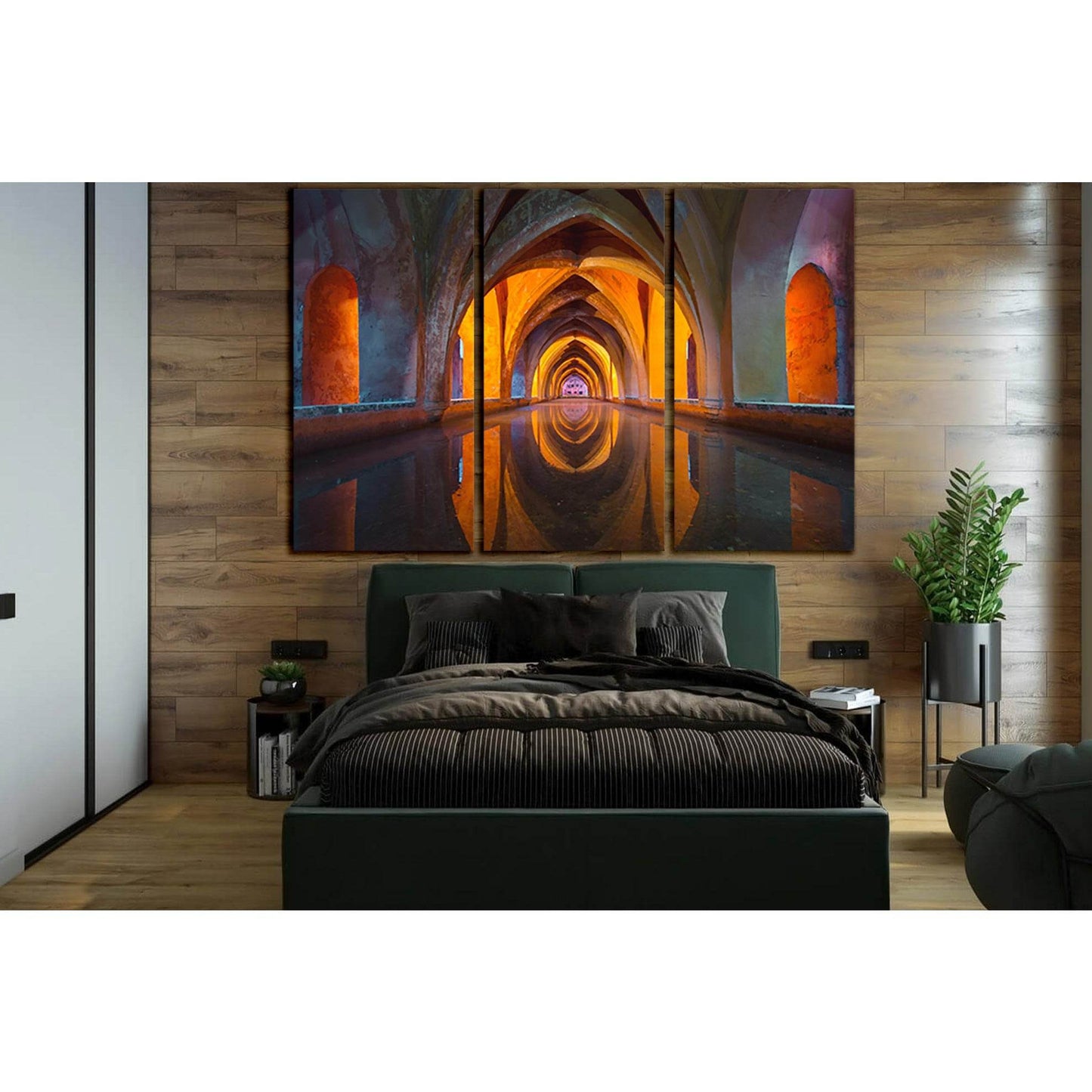 Orange And Gray Tunnel №SL1361 Ready to Hang Canvas PrintCanvas art arrives ready to hang, with hanging accessories included and no additional framing required. Every canvas print is hand-crafted, made on-demand at our workshop and expertly stretched arou