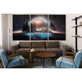 Abstract Landscape And Island №SL1234 Ready to Hang Canvas Print