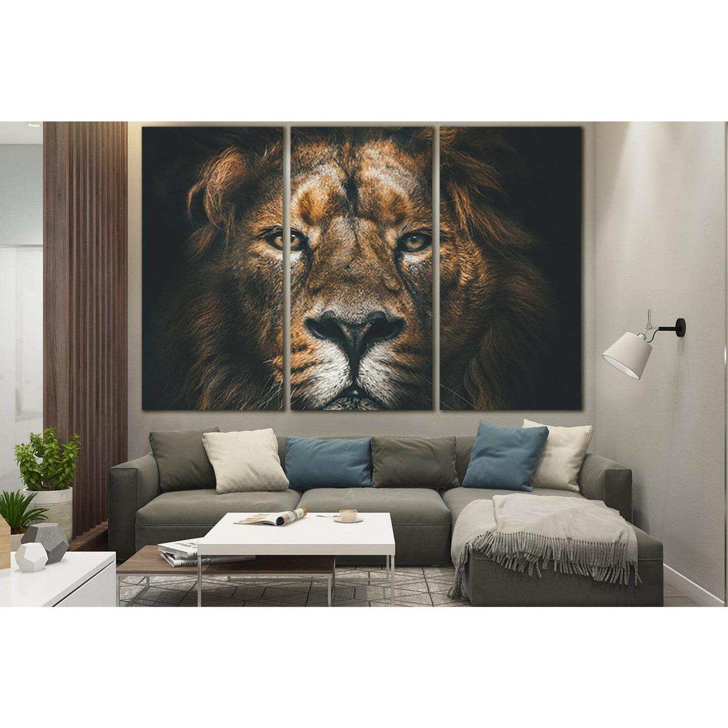 Lion Muzzle Close Up №SL1554 Ready to Hang Canvas PrintCanvas art arrives ready to hang, with hanging accessories included and no additional framing required. Every canvas print is hand-crafted, made on-demand at our workshop and expertly stretched around
