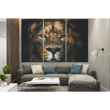 Lion Muzzle Close Up №SL1554 Ready to Hang Canvas Print
