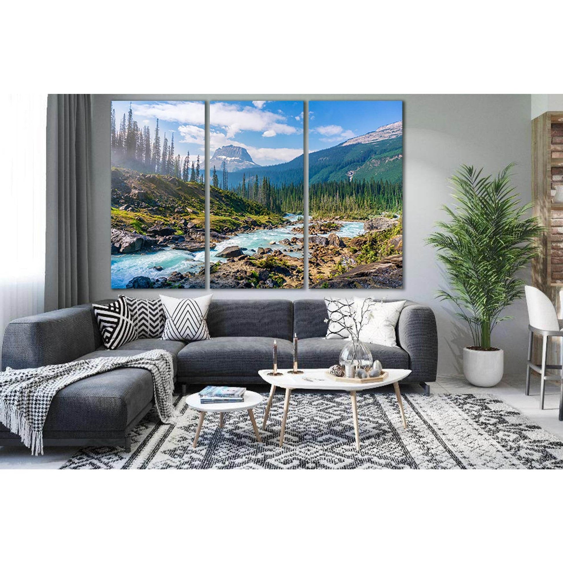 Gorgeous Mountain River №SL1592 Ready to Hang Canvas PrintCanvas art arrives ready to hang, with hanging accessories included and no additional framing required. Every canvas print is hand-crafted, made on-demand at our workshop and expertly stretched aro