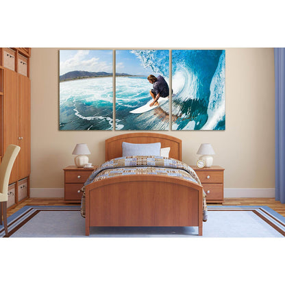 Surfer On The Waves №SL948 Ready to Hang Canvas PrintCanvas art arrives ready to hang, with hanging accessories included and no additional framing required. Every canvas print is hand-crafted, made on-demand at our workshop and expertly stretched around 1