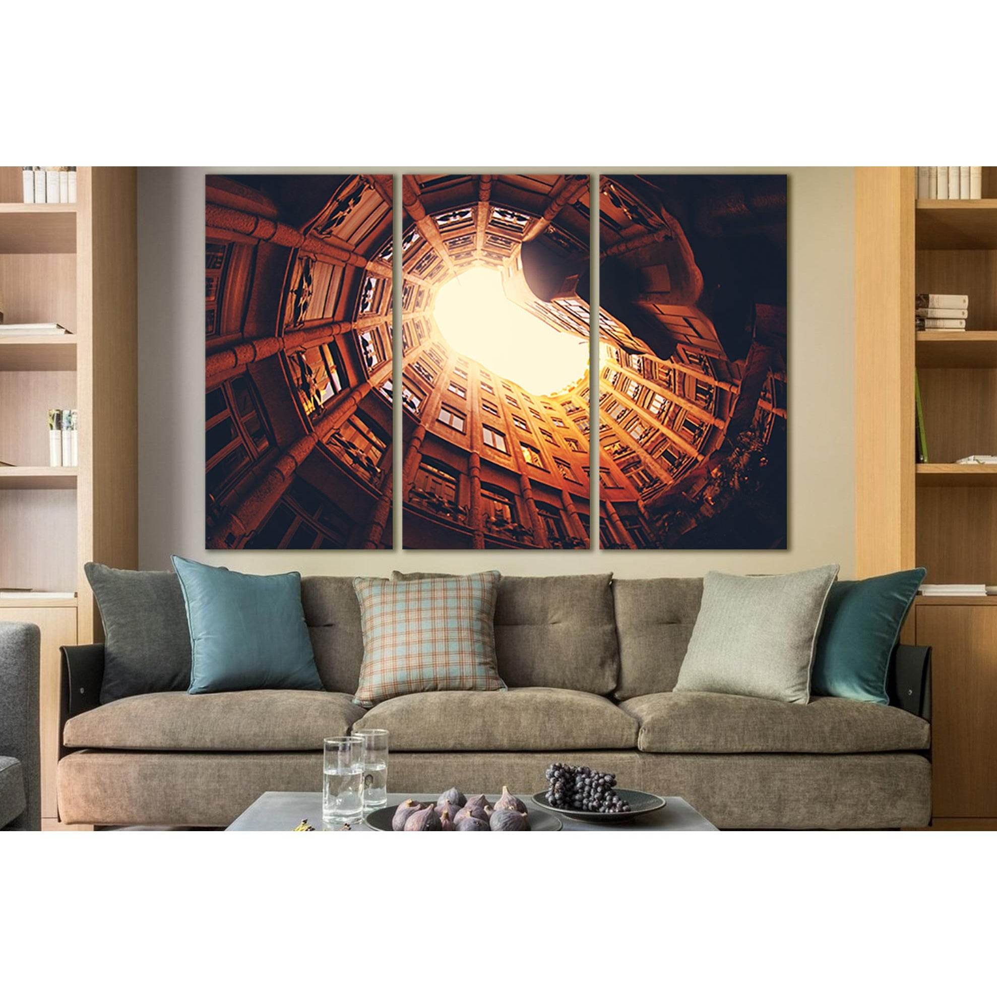 Architecture Of Casa Mila House №SL1382 Ready to Hang Canvas Print