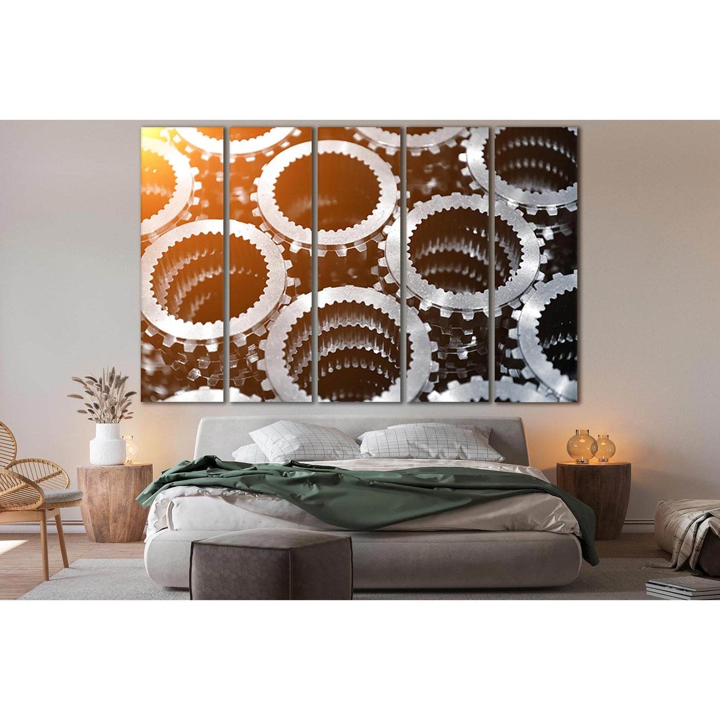 Gear Wheels №SL751 Ready to Hang Canvas PrintCanvas art arrives ready to hang, with hanging accessories included and no additional framing required. Every canvas print is hand-crafted, made on-demand at our workshop and expertly stretched around 100% Nort