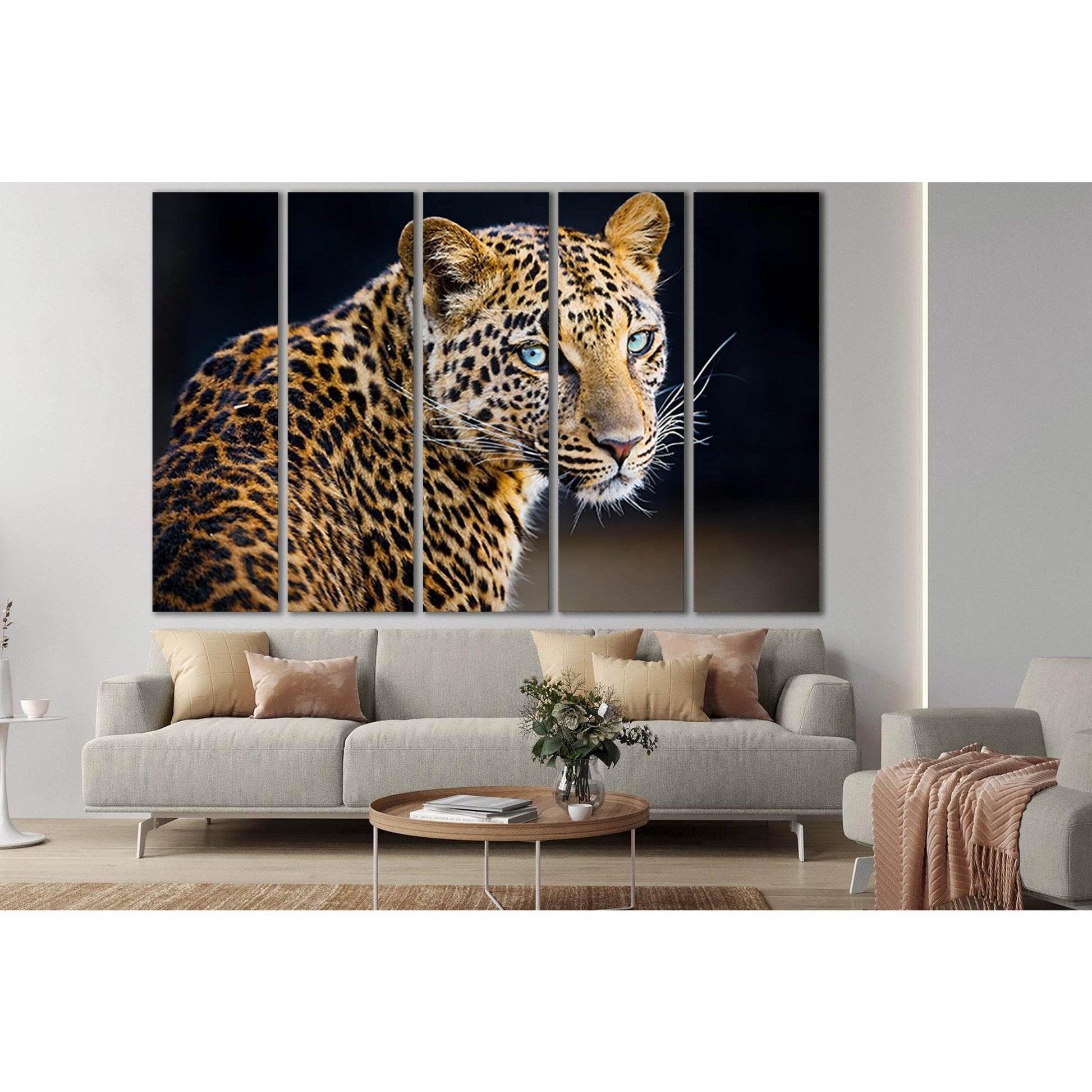 Leopard On A Black Background №SL1535 Ready to Hang Canvas PrintCanvas art arrives ready to hang, with hanging accessories included and no additional framing required. Every canvas print is hand-crafted, made on-demand at our workshop and expertly stretch