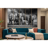 Elephant Family №SL1546 Ready to Hang Canvas Print
