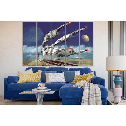Spaceship In Desert №SL1288 Ready to Hang Canvas PrintCanvas art arrives ready to hang, with hanging accessories included and no additional framing required. Every canvas print is hand-crafted, made on-demand at our workshop and expertly stretched around