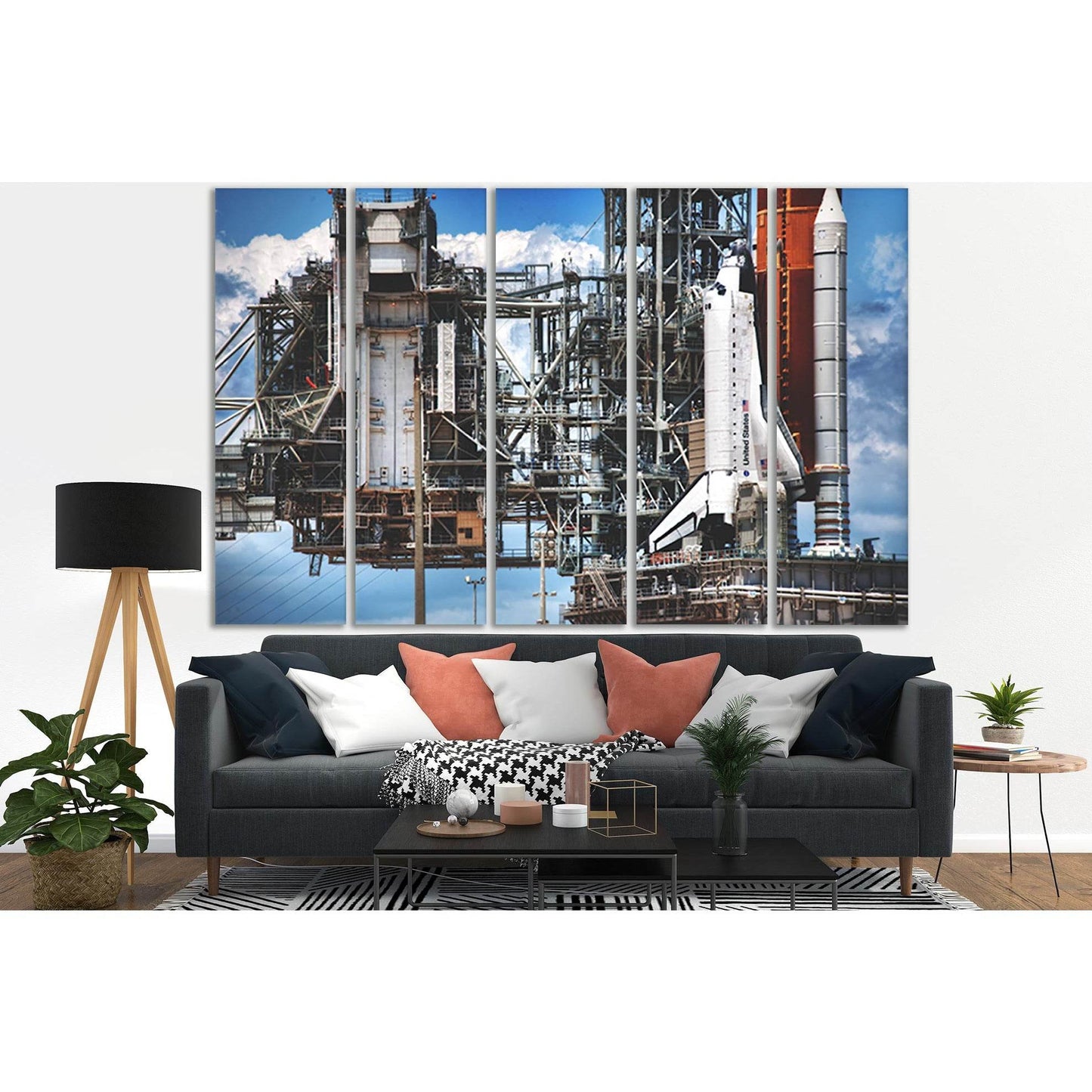 Shuttle Before Launch №SL973 Ready to Hang Canvas PrintCanvas art arrives ready to hang, with hanging accessories included and no additional framing required. Every canvas print is hand-crafted, made on-demand at our workshop and expertly stretched around