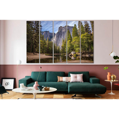 Beautiful Mountains Trees River Forest №SL501 Ready to Hang Canvas PrintCanvas art arrives ready to hang, with hanging accessories included and no additional framing required. Every canvas print is hand-crafted, made on-demand at our workshop and expertly