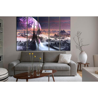 Planet On The Horizon №SL984 Ready to Hang Canvas PrintCanvas art arrives ready to hang, with hanging accessories included and no additional framing required. Every canvas print is hand-crafted, made on-demand at our workshop and expertly stretched around