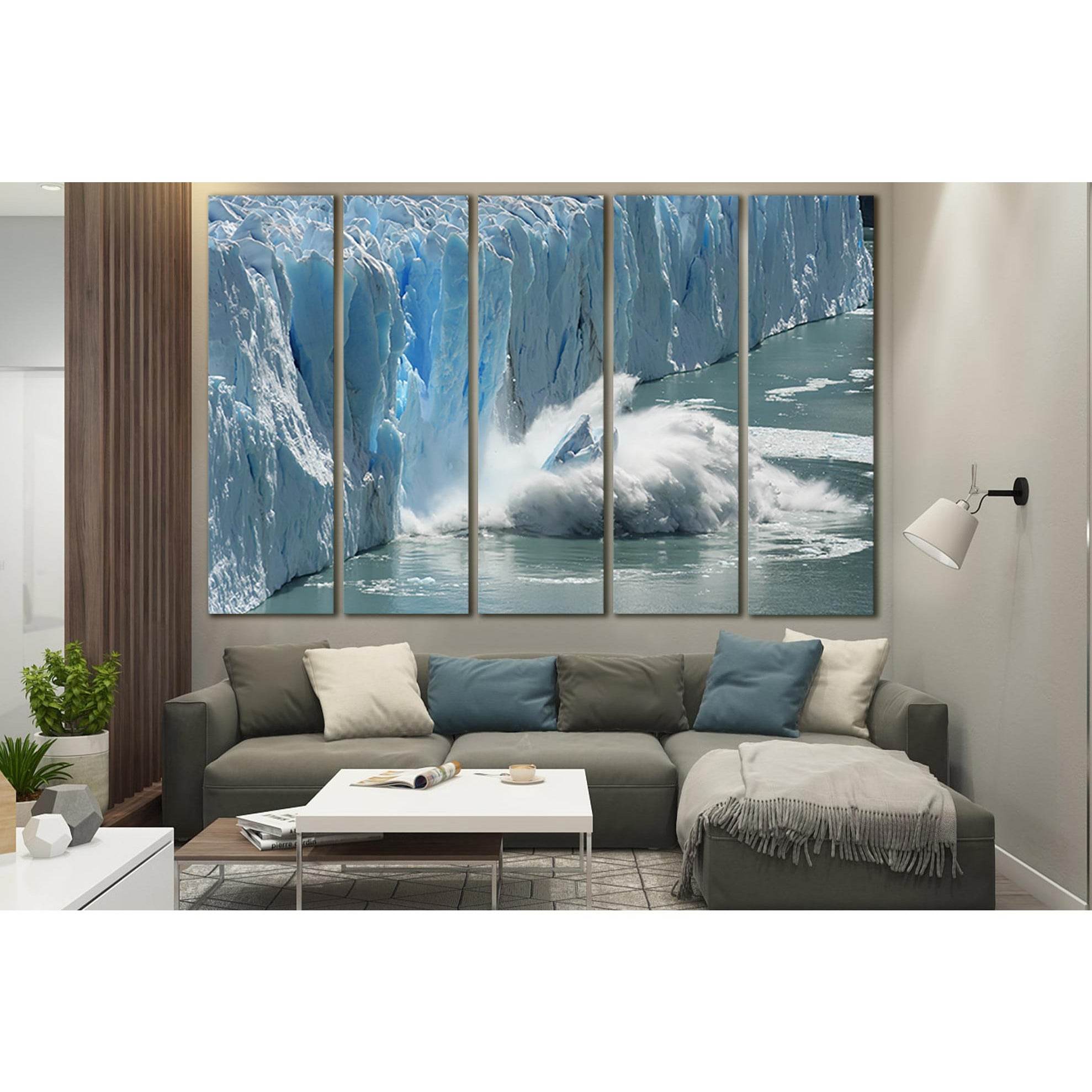 Antarctic Melting Glacier №SL1310 Ready to Hang Canvas Print
