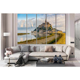 Beautiful Architecture Mont Saint Michel №SL1365 Ready to Hang Canvas Print