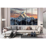 Mount At Sunset №SL1595 Ready to Hang Canvas Print