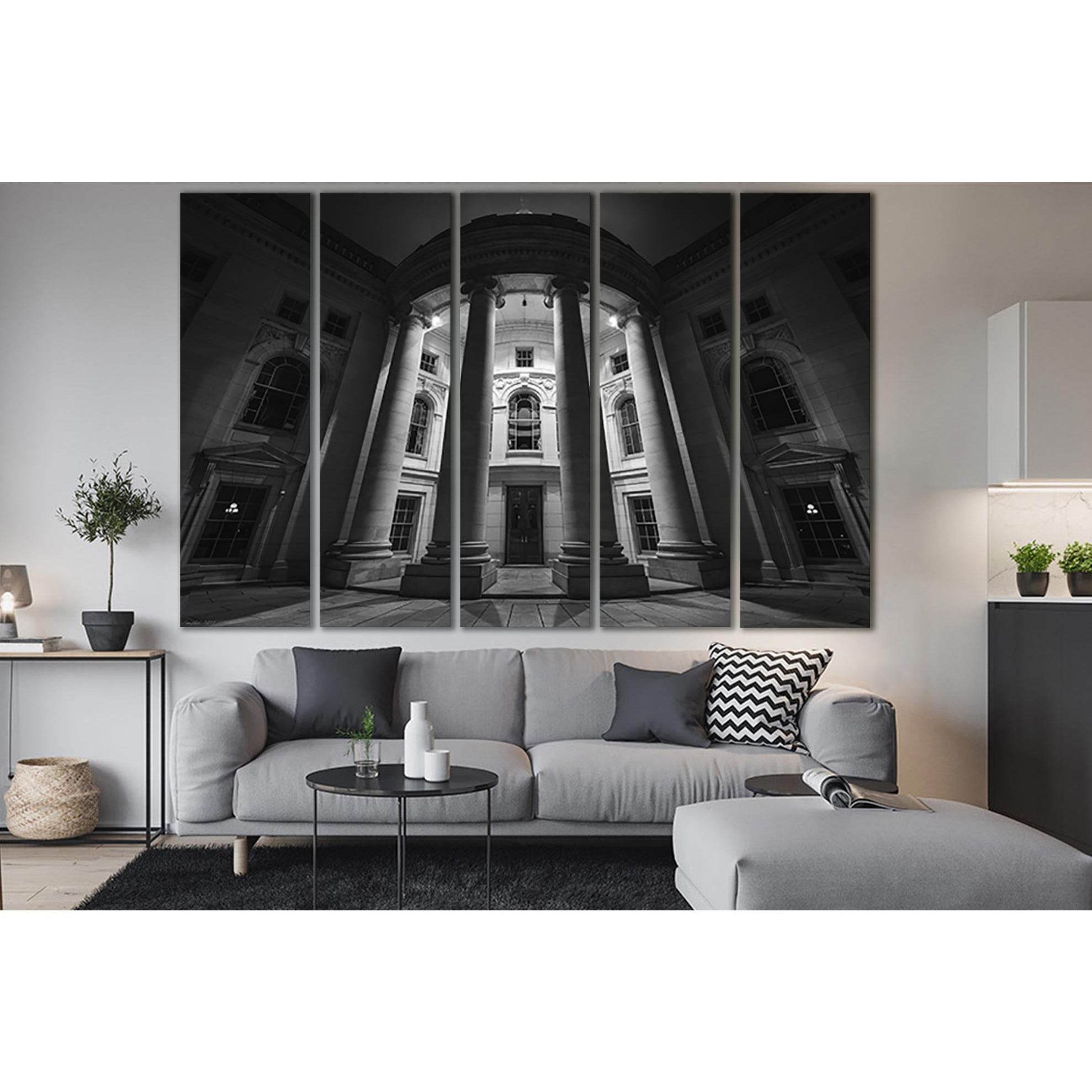 Architecture In Black And White №SL1367 Ready to Hang Canvas Print
