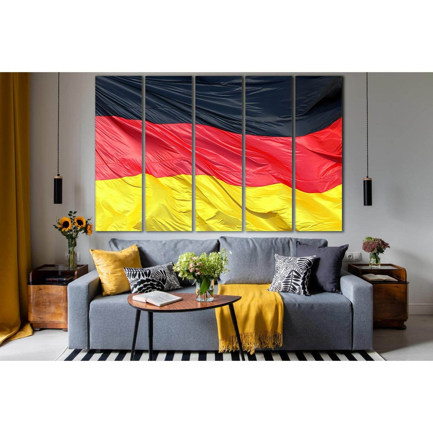 Silky Flag Of Germany №SL1190 Ready to Hang Canvas PrintCanvas art arrives ready to hang, with hanging accessories included and no additional framing required. Every canvas print is hand-crafted, made on-demand at our workshop and expertly stretched aroun