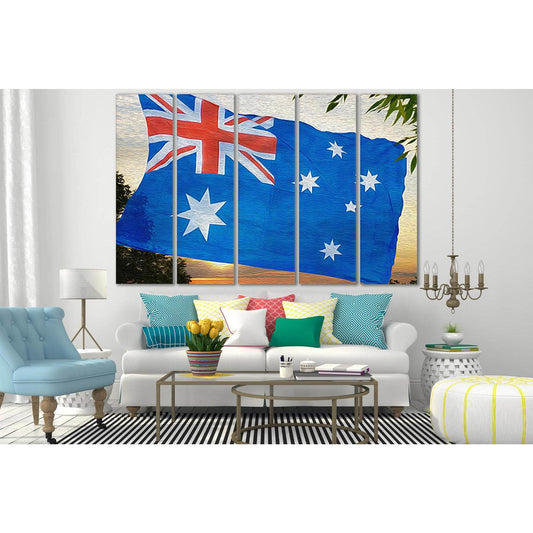 Australian Flag Oil On Canvas №SL1204 Ready to Hang Canvas PrintCanvas art arrives ready to hang, with hanging accessories included and no additional framing required. Every canvas print is hand-crafted, made on-demand at our workshop and expertly stretch