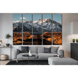 Road To The Snowy Mountains №SL1568 Ready to Hang Canvas Print