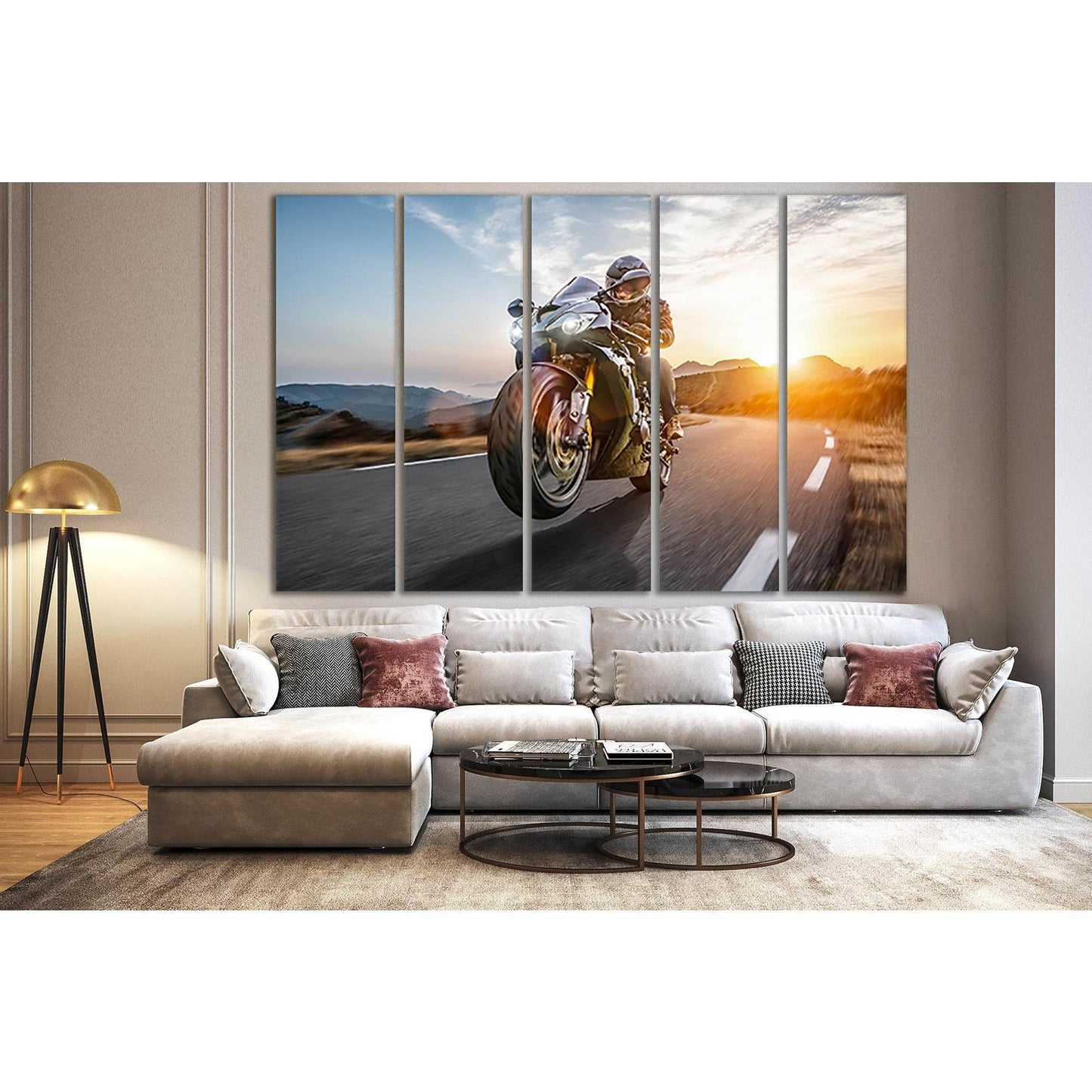 Fast Motorcycle On The Coast Road №SL757 Ready to Hang Canvas PrintCanvas art arrives ready to hang, with hanging accessories included and no additional framing required. Every canvas print is hand-crafted, made on-demand at our workshop and expertly stre