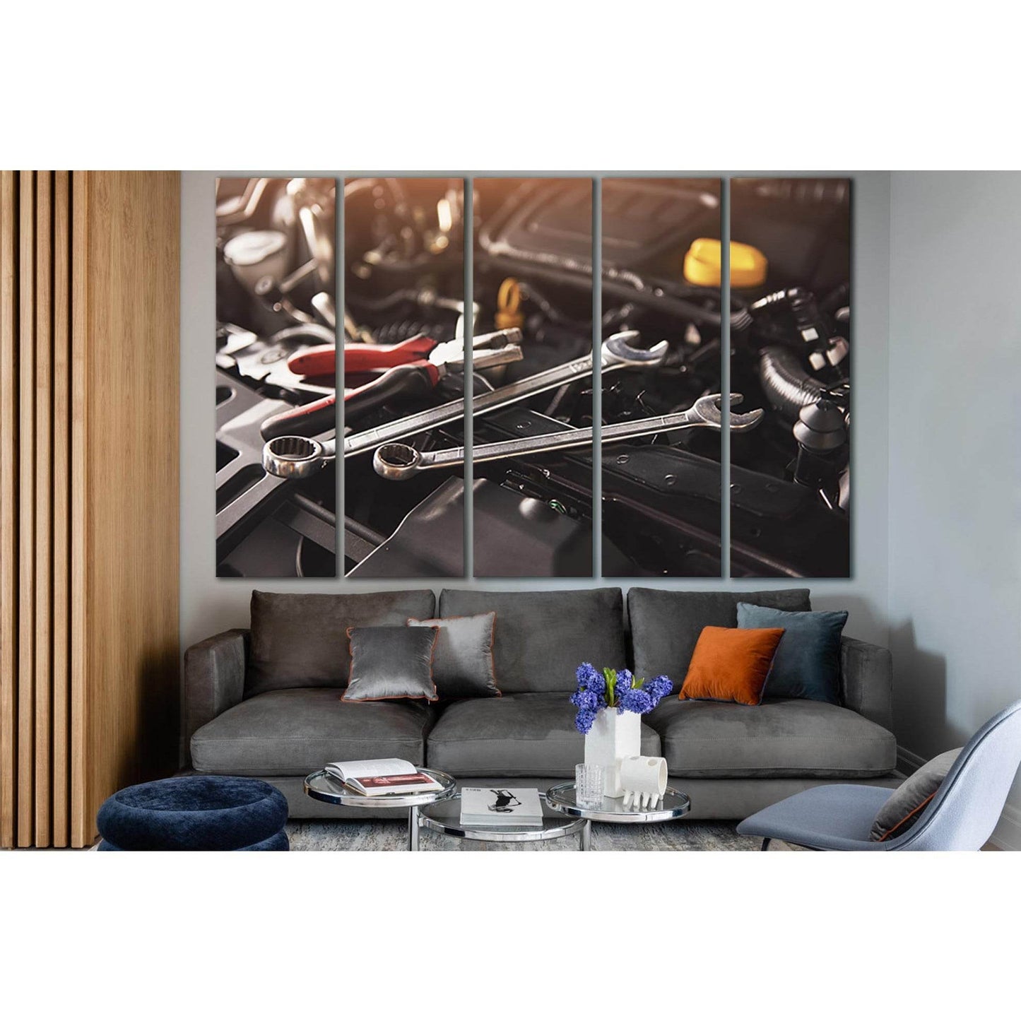Engine In Service Garage №SL1450 Ready to Hang Canvas PrintCanvas art arrives ready to hang, with hanging accessories included and no additional framing required. Every canvas print is hand-crafted, made on-demand at our workshop and expertly stretched ar