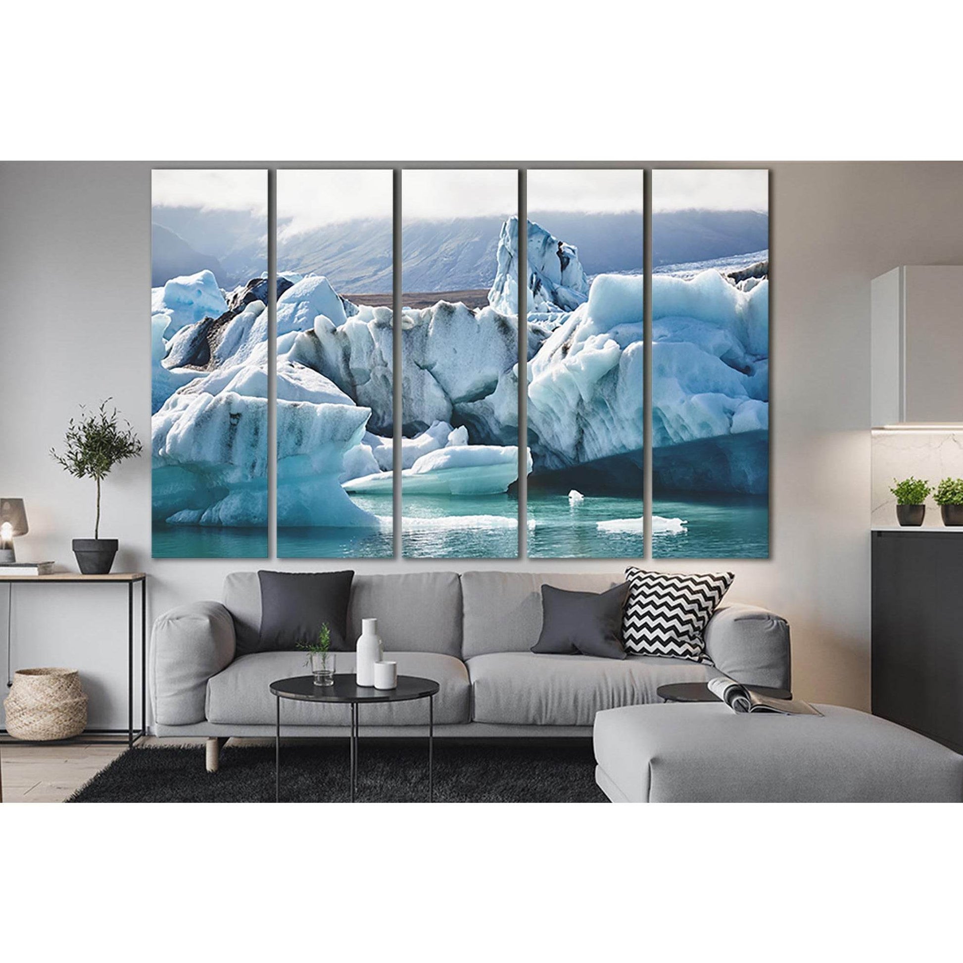 Glacial lagoon №SL1300 Ready to Hang Canvas PrintCanvas art arrives ready to hang, with hanging accessories included and no additional framing required. Every canvas print is hand-crafted, made on-demand at our workshop and expertly stretched around 100%