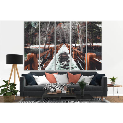 Wooden Bridge In Winter №SL1142 Ready to Hang Canvas PrintCanvas art arrives ready to hang, with hanging accessories included and no additional framing required. Every canvas print is hand-crafted, made on-demand at our workshop and expertly stretched aro