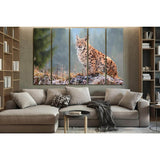 The Eurasian lynx №SL1541 Ready to Hang Canvas Print