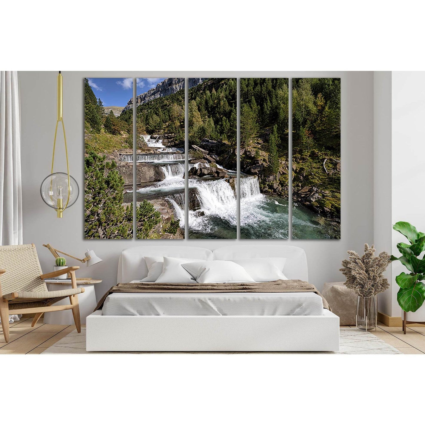 Spain Waterfall Ordesa Valley №SL487 Ready to Hang Canvas PrintCanvas art arrives ready to hang, with hanging accessories included and no additional framing required. Every canvas print is hand-crafted, made on-demand at our workshop and expertly stretche